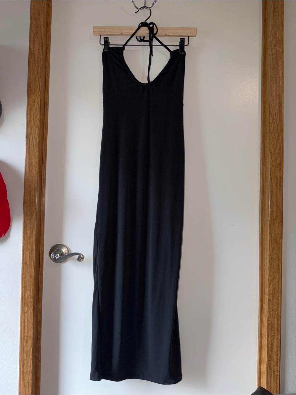 Forever 21 Black Halter Maxi Dress